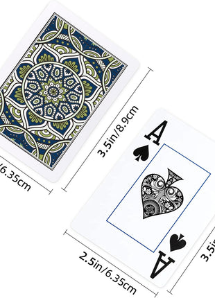 Plastic Waterproof Playing Cards 4 Pack Poker Card Jumbo Large Print Playing Cards for Adults Seniors Bulk Decks of Cards Set Poker Cards
