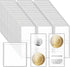 200 Pack Double Pocket Coin Flips, 2X2 Inch Clear Plastic Coin Sleeves for All Coins, Jewelry, Rings Earrings Gemstones Collection Supplies & Protectors (Double Rectangular)