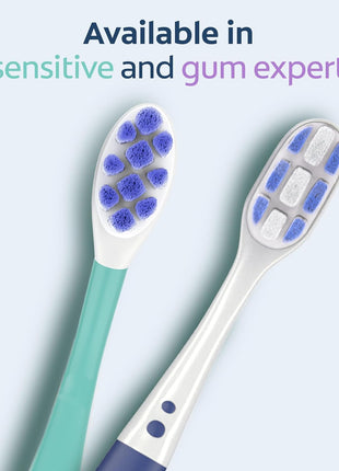 Gum Expert Ultra Soft Toothbrush Pack, Extra Soft Toothbrush for Sensitive Gums, Bleeding and Irritation, 2 Pack