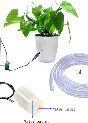 4Pcs DC 3-5V Micro Submersible Mini Water Pump with 2Pcs Clear Vinyl Tubing Flexible PVC Tubing(1M) for Aquariums Fish Tank Pond Fountain Hydroponics Garden (4Pcs White Pump+2 Tube)