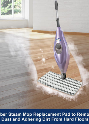 6 Pack Steam Mop Replacement Pads for Shark S3500 Series Steam Mop S3501 S3601 S3550 S3901 SE450 S3801CO S3601D S2901 S2902 Steam Pocket Mop, Reusable Heavy Scrub Steam Mop Pads for Floor Cleaning