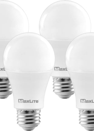 A19 LED Bulb, Enclosed Fixture Rated, 100W Equivalent, 1600 Lumens, Dimmable, E26 Medium Base, 2700K Soft White, 4-Pack