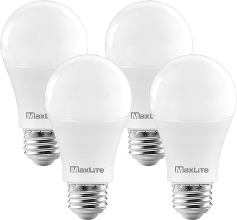 A19 LED Bulb, Enclosed Fixture Rated, 100W Equivalent, 1600 Lumens, Dimmable, E26 Medium Base, 2700K Soft White, 4-Pack