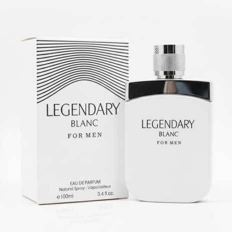LEGENDARY BLANC Cologne for Men Eau De Parfum Woody Aromatic Fragrance 3.4Oz/100Ml, Natural Spray, Long Lasting