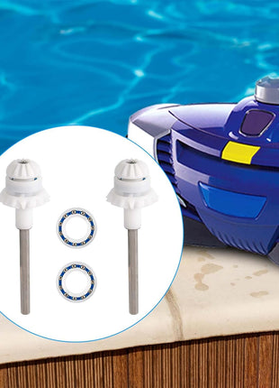 2 Packs Pool Cleaner Parts for MX8 MX8EL MX6 MX6EL Elite, Pool Cleaner Drive Shaft Tune-Up Accessories Assembly Pool Cleaner Replacement Parts for Zodiac, with Pool Engine Wheel Bearing