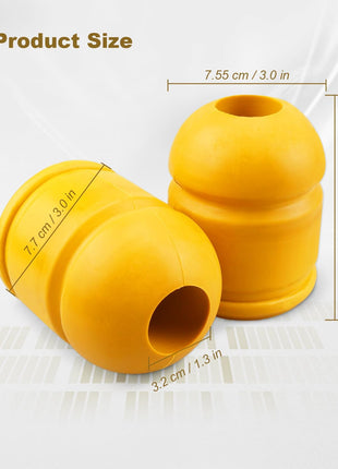 Rear Bump Stops Fit for Dodge RAM 1500 2009-2020, Pair Suspension Jounce Control Arm Bumpers, Replace 52855788AB