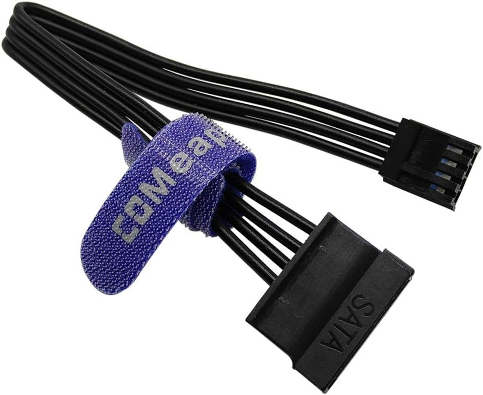 (2-Pack) 3.5" Floppy Drive FDD 4 Pin to SATA Hard Drive Power Adapter Cable 7.3-Inch(18.5Cm)