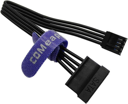(2-Pack) 3.5" Floppy Drive FDD 4 Pin to SATA Hard Drive Power Adapter Cable 7.3-Inch(18.5Cm)