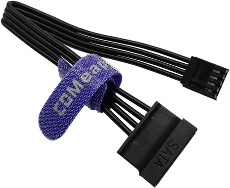 (2-Pack) 3.5" Floppy Drive FDD 4 Pin to SATA Hard Drive Power Adapter Cable 7.3-Inch(18.5Cm)